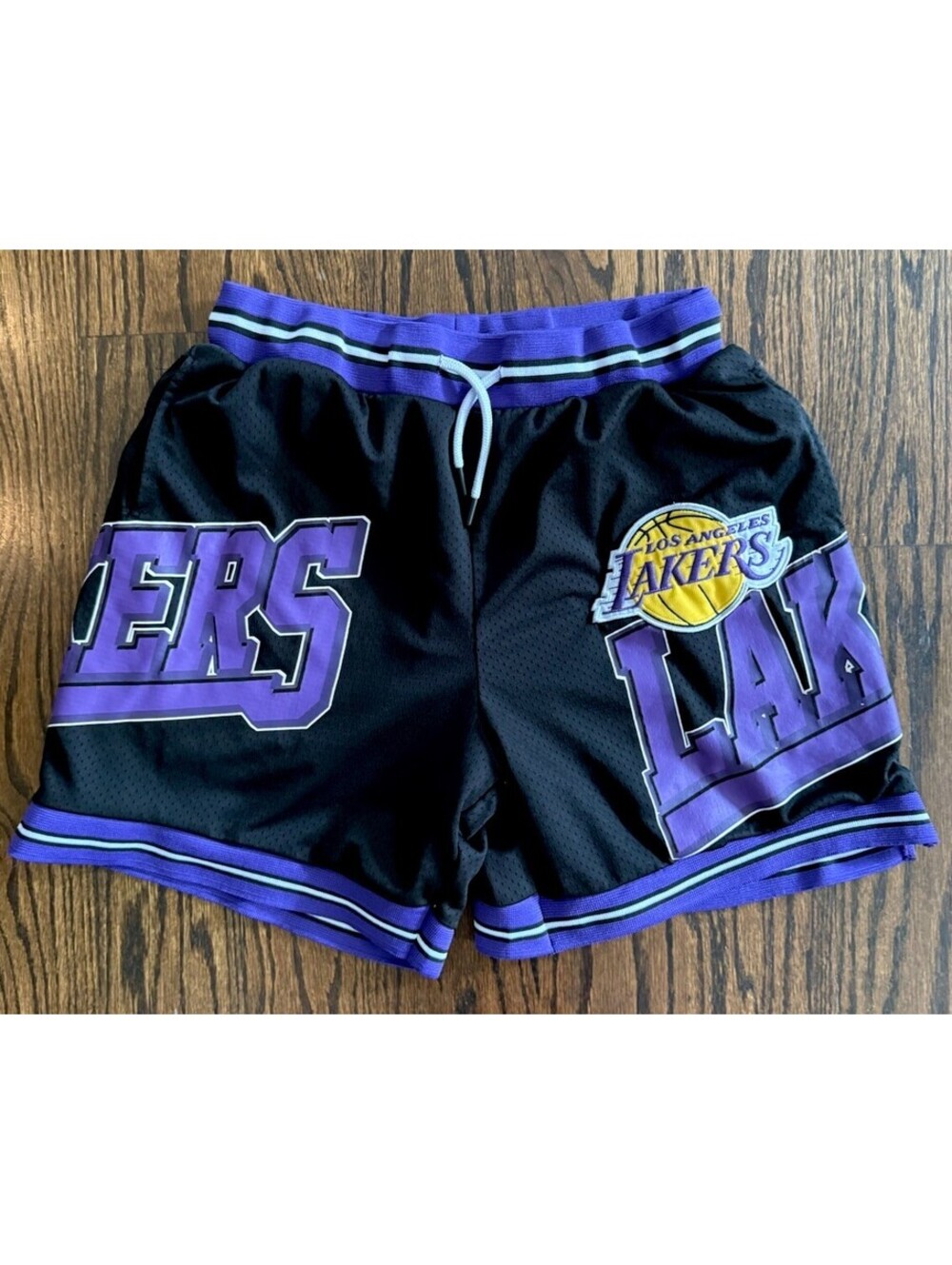 Ultra Game NBA Los Angeles Lakers Mesh Basketball Shorts Men’s S Black Purple